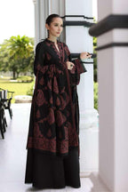 Bareez’e-Heavy Embroidered Lawn Unstitched 3PC Suit with Full Embroidered Bamber Chiffon Dupatta
