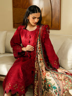Faiza Faisal Embroidered Summer Lawn Unstitched 3Pc Suit - FRESA