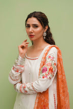 Zara Shahjahan-Embroidered Unstitched Lawn 3 PC with Embroidered Trouser