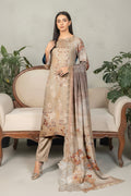 Embroidered Digital Printed Lawn Unstitched 3pc with Ready to wear Bana Dora Voil Dupatta