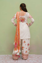 Zara Shahjahan-Embroidered Unstitched Lawn 3 PC with Embroidered Trouser