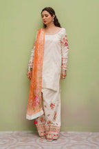Zara Shahjahan-Embroidered Unstitched Lawn 3 PC with Embroidered Trouser