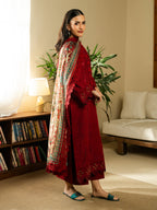 Faiza Faisal Embroidered Summer Lawn Unstitched 3Pc Suit - FRESA