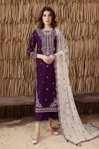 Embroidered Lawn Unstitched 3PC with Digital Printed Voil Lawn Dupatta