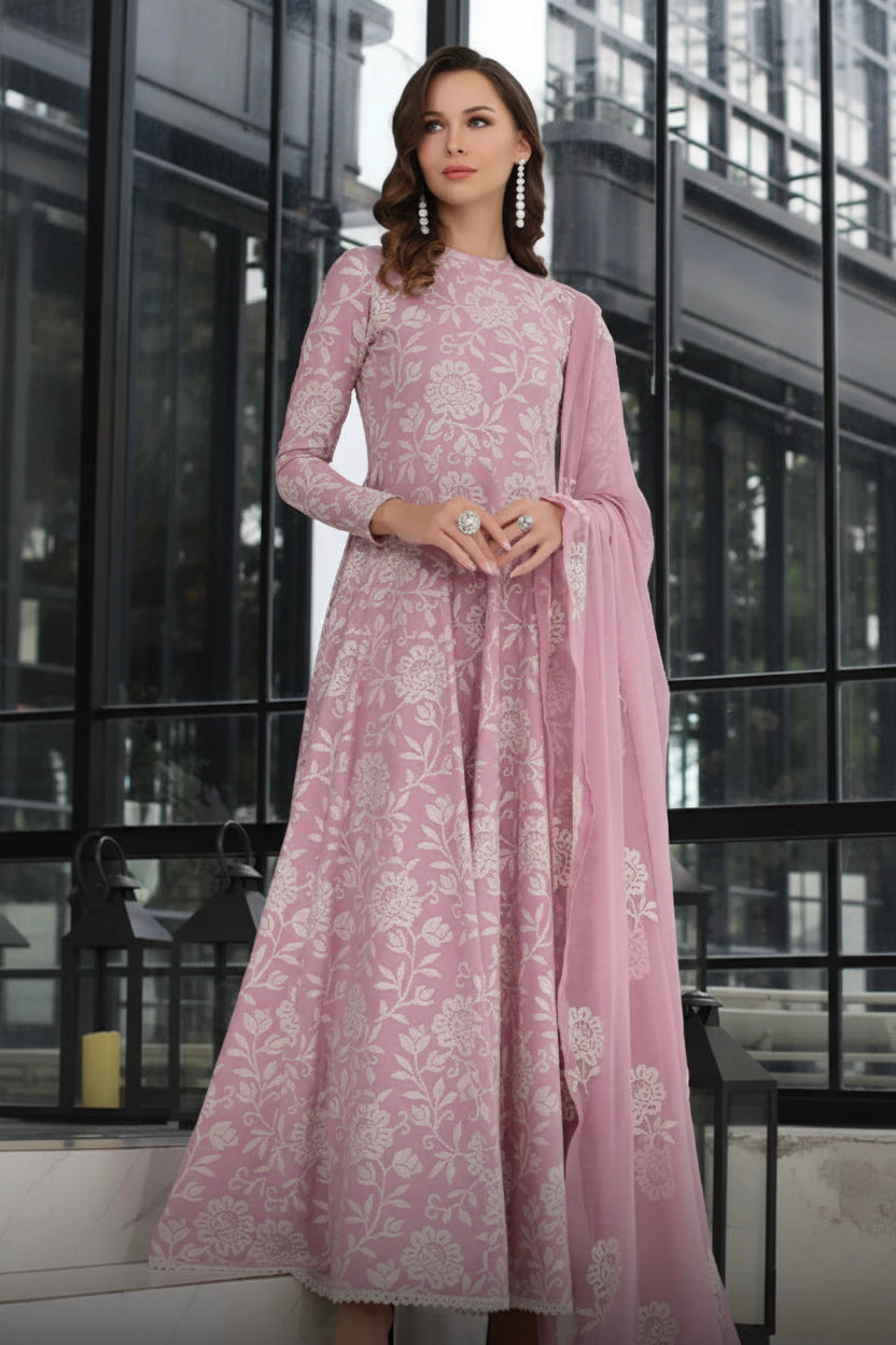 Bareez’e 3PC Embroidered Lawn Suit